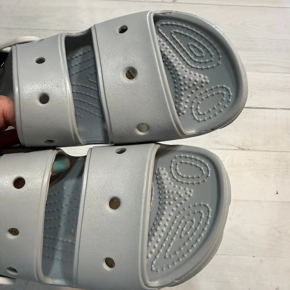 Crocs Classic All Terrain Strap Sandals Light Gray men 4 women's‎ 6